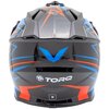 Kask motocyklowy TORQ TORQ-911 Czarno-niebieski (rozmiar M) Gwarancja 24 miesiące