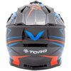 Kask motocyklowy TORQ TORQ-911 Czarno-niebieski (rozmiar XL) Material wewnętrzny Sandwich
