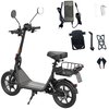 Skuter elektryczny MANTA Flinston MES1402J 45km 14" Czarny Kategoria prawa jazdy A2