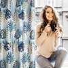 Firana gotowa EUROFIRANY Malta 140 x 270 cm Granatowy Sposób zawieszenia Żabki