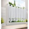 Firana gotowa EUROFIRANY Isaac 150 x 30 cm Biały Gwarancja 24 miesiące