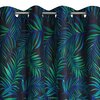 Zasłona EUROFIRANY Design 91 Palms 01 140 x 250 cm Czarny