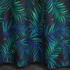 Zasłona EUROFIRANY Design 91 Palms 01 140 x 250 cm Czarny Sposób zawieszenia Przelotki