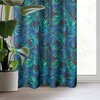 Zasłona EUROFIRANY Design 91 Palms 01 140 x 250 cm Czarny Liczba elementów w zestawie 1