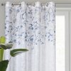 Zasłona EUROFIRANY Ana 140 x 250 cm Biało-granatowy Typ Delikatnie filtruje światło