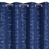 Zasłona EUROFIRANY Evi 432648 140 x 250 cm Granatowo-srebrny