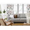 Zasłona EUROFIRANY Marina 140 x 270 cm Stalowy Styl Botaniczny