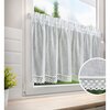 Firana gotowa EUROFIRANY Lisa 150 x 60 cm Biały Materiał 100% poliester