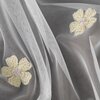 Firana gotowa EUROFIRANY Elsa 140 x 250 cm Biało-żółty Obciążnik Nie