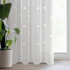 Firana gotowa EUROFIRANY Elsa 140 x 250 cm Biało-żółty Sposób zawieszenia Przelotki