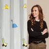 Firana gotowa EUROFIRANY Dino 140 x 250 cm Biało-zielony Gwarancja 24 miesiące