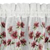 Firana gotowa EUROFIRANY Isa 150 x 60 cm Biało-bordowy