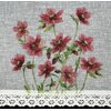Firana gotowa EUROFIRANY Isa 150 x 60 cm Biało-bordowy Zawartość zestawu 1 x firana 150 x 60 cm