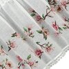 Firana gotowa EUROFIRANY Ari 150 x 30 cm Biało-różowy Zawartość zestawu 1 x firana 150 x 30 cm