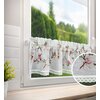 Firana gotowa EUROFIRANY Ari 150 x 30 cm Biało-różowy Wysokość [cm] 30
