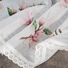 Firana gotowa EUROFIRANY Ari 150 x 30 cm Biało-różowy Liczba elementów w zestawie 1