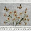 Firana gotowa EUROFIRANY Flora 150 x 30 cm Biało-żółty Zawartość zestawu 1 x firana 150 x 30 cm