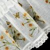 Firana gotowa EUROFIRANY Flora 150 x 30 cm Biało-żółty Sposób zawieszenia Tunel