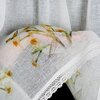 Firana gotowa EUROFIRANY Flora 150 x 30 cm Biało-żółty Materiał Poliester - etamina