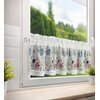 Firana gotowa EUROFIRANY Dora 150 x 30 cm Biało-różowy Gwarancja 24 miesiące