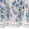 Firana gotowa EUROFIRANY Pola 150 x 30 cm Biało-niebieski Zawartość zestawu 1 x firana 150 x 30 cm
