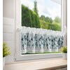 Firana gotowa EUROFIRANY Pola 150 x 30 cm Biało-niebieski Obciążnik Nie