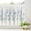 Firana gotowa EUROFIRANY Pola 150 x 60 cm Niebieski Obciążnik Nie