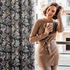 Zasłona EUROFIRANY Becky 140 x 250 cm Czarno-zielony Informacje dodatkowe Ładnie się układa