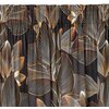 Zasłona EUROFIRANY Larisa 140 x 270 cm Czarno-pomarańczowy