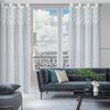 Firana gotowa EUROFIRANY Anet 140 x 250 cm Biały Materiał Poliester - etamina