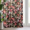 Zasłona EUROFIRANY Peonia 140 x 270 cm Bordowy Liczba elementów w zestawie 1