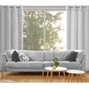 Zasłona EUROFIRANY Amari 140 x 250 cm Stalowy Liczba elementów w zestawie 1