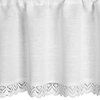 Firana gotowa EUROFIRANY Gusto 150 x 30 cm Biały