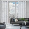 Zasłona EUROFIRANY Amber 140 x 250 cm Szaro-biały Informacje dodatkowe Gramatura: 130 g/m2