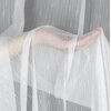 Firana gotowa EUROFIRANY Pilar 350 x 250 cm Biały Sposób zawieszenia Kółka