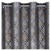 Zasłona EUROFIRANY Areta 140 x 250 cm Stalowo-srebrny