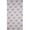 Zasłona EUROFIRANY Aseta 140 x 250 cm Szaro-różowy Liczba elementów w zestawie 1