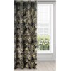 Zasłona EUROFIRANY Stella 140 x 250 cm Czarno-złoty Materiał 100% poliester - welwet