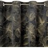 Zasłona EUROFIRANY Stella 140 x 250 cm Czarno-złoty