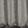 Zasłona EUROFIRANY Laura 140 x 250 cm Stalowo-złoty Materiał 100% poliester