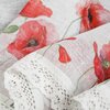 Firana gotowa EUROFIRANY Mari 150 x 30 cm Biały Obciążnik Nie
