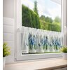 Firana gotowa EUROFIRANY Ala 150 x 30 cm Biało-niebieski Gwarancja 24 miesiące