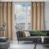 Zasłona EUROFIRANY Jasper 140 x 250 cm Beżowy Styl Glamour