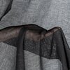 Firana gotowa EUROFIRANY Celine 140 x 270 cm Czarny Sposób zawieszenia Żabki