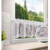 Firana gotowa EUROFIRANY Suzy 150 x 30 cm Biały Obciążnik Nie