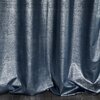 Zasłona EUROFIRANY Ambi 140 x 250 cm Granatowo-srebrny Materiał 100% poliester - welwet