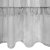 Firana gotowa EUROFIRANY Ariana 140 x 250 cm Szary Zawartość zestawu 1 x firana 140 x 250 cm