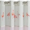 Zasłona EUROFIRANY Flamingo 327136 140 x 250 cm Jasnoróżowo-biały