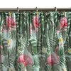 Zasłona EUROFIRANY Botanic 140 x 250 cm Biało-zielony