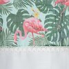 Zasłona EUROFIRANY Botanic 140 x 250 cm Biało-zielony Materiał Poliester
